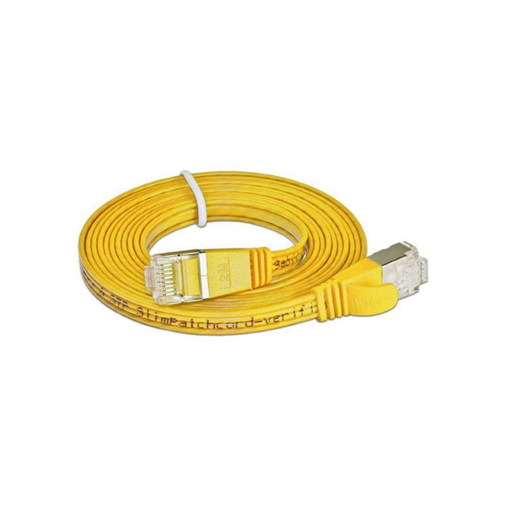 SLIM câble patch Cat 6, STP, 15 m, jaune Bild 1