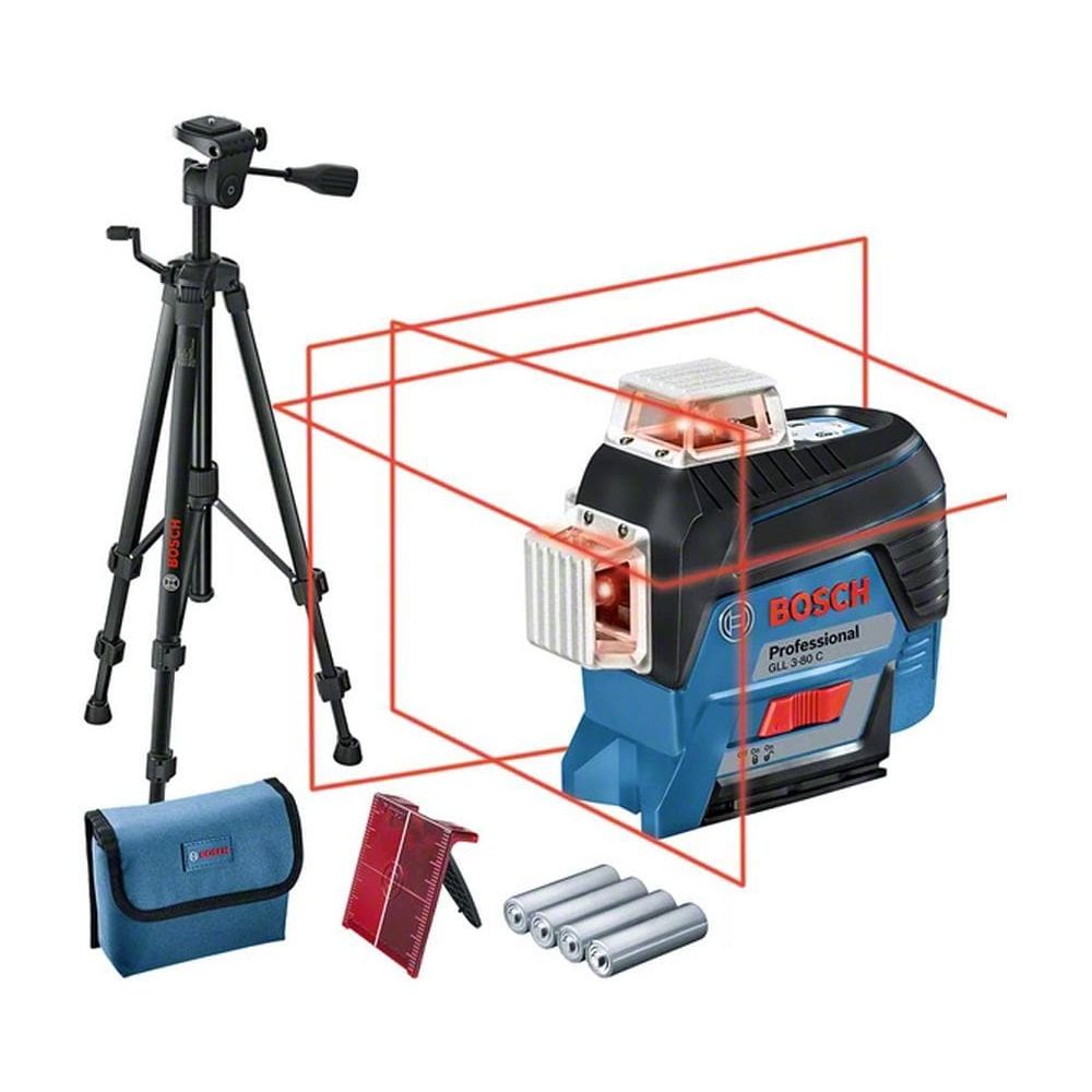 Bosch Professional Line laser with BT 150 construction tripod, GLL 3-80 C, 30 m Bild 1