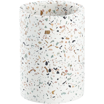 Zeller Present Terrazzo toothbrush tumbler ø 8.2x11 cm