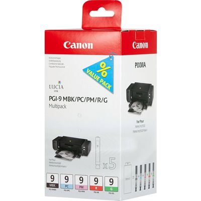 Canon Tintenset PGI-9MUL MBK, PC, PM, R, G Bild 4