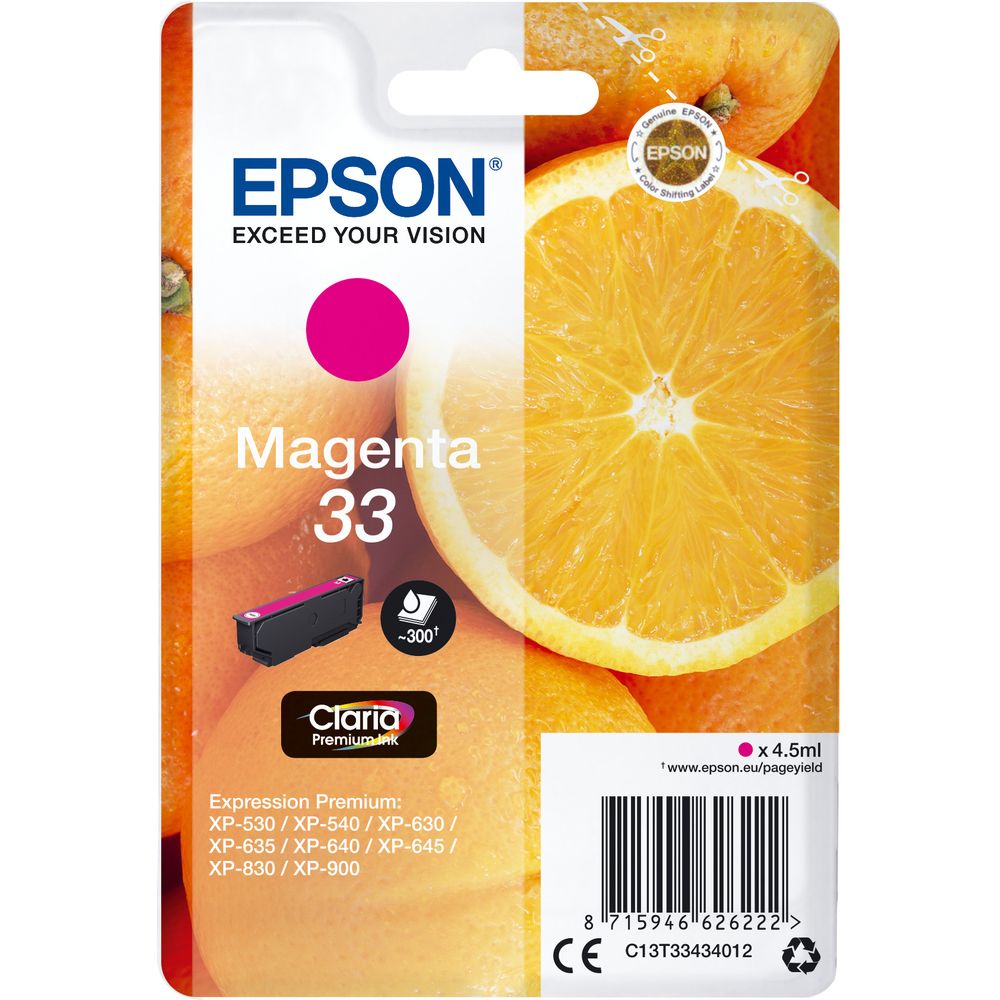 Epson Ink T33434012 Magenta Bild 1