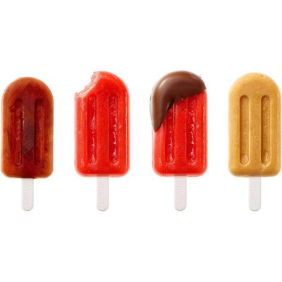 Lékué Sucette glacée Lolly, 4 pièces Jaune, vert, rouge, orange Bild 5