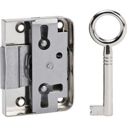 Junie Locker key Steel verni. right and left backset 25 mm