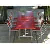 Schaffner Metal table Säntis 180x90 - Hot Dip Galvanized - Red thumb 1