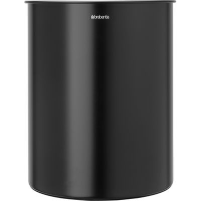 Brabantia Corbeille à papier noir mat 15L 18 14 43