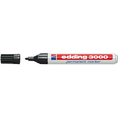 Edding Permanent Marker 3000-1schwa Nr. 3000-1