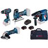 Bosch Professional Bosch 4Tool Kit 18V GSR/GST/GWS/GBH thumb 0