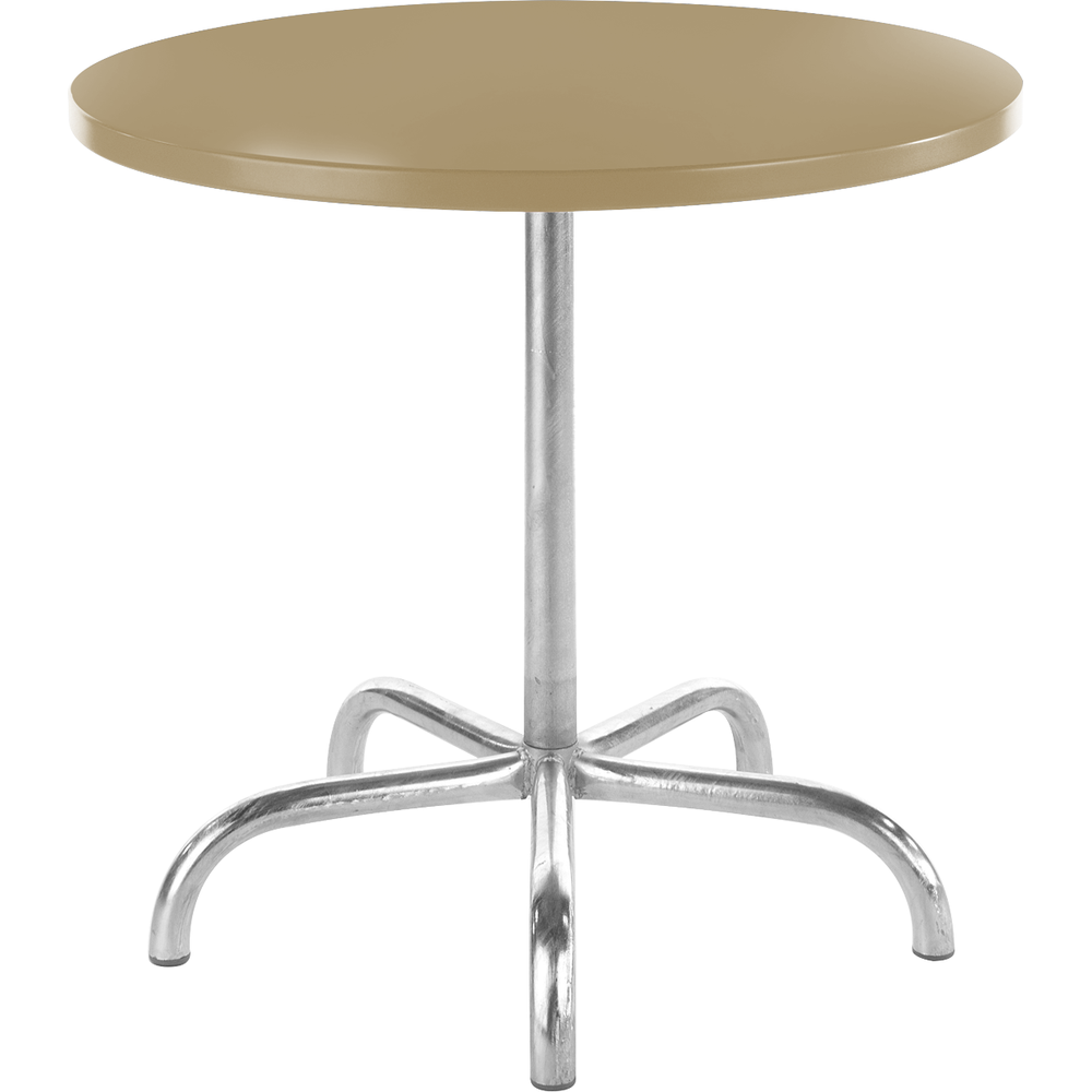 Schaffner Metal table Säntis ø80 - Hot Dip Galvanized - Pastel Brown Bild 1