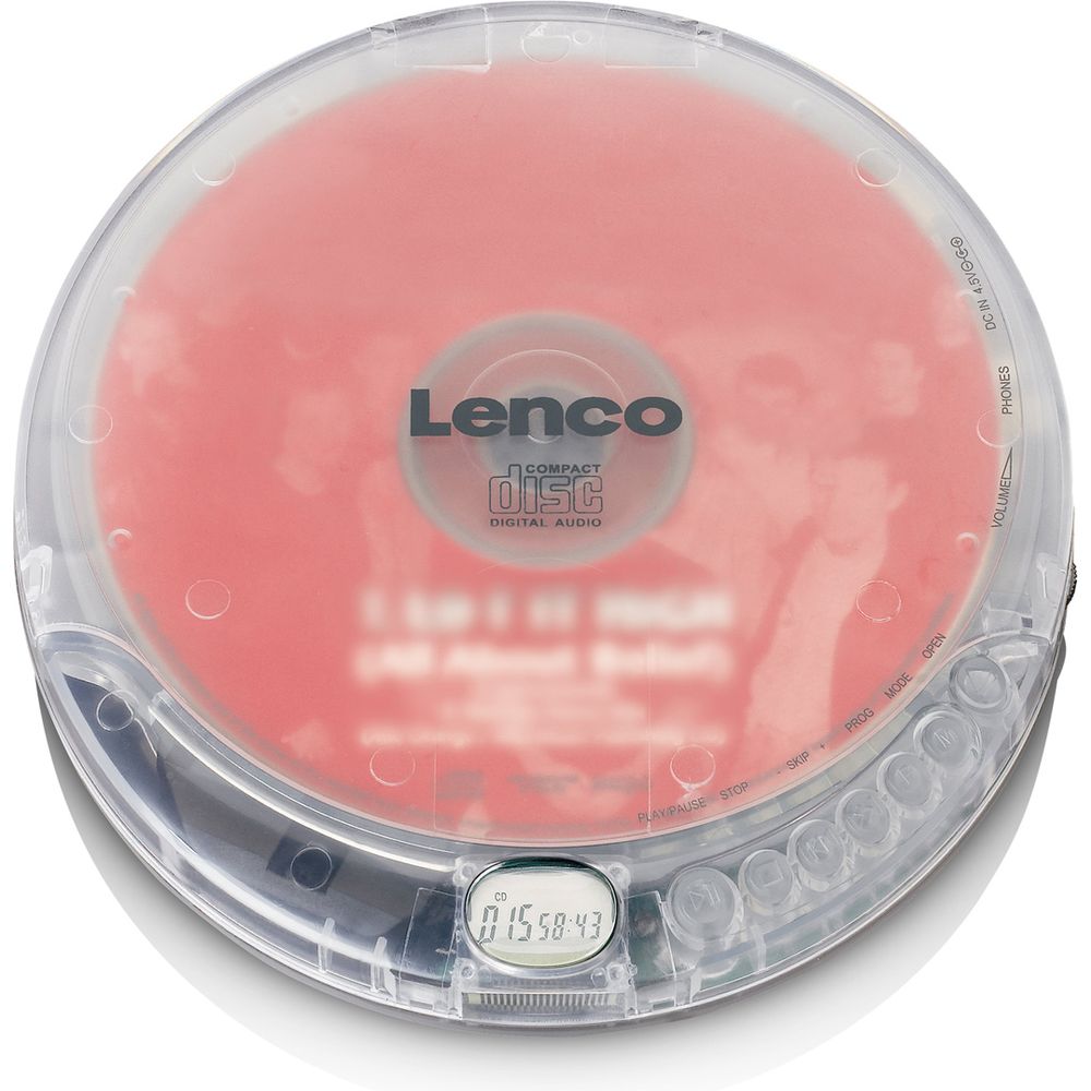 Lenco Portable CD player CD-012TR, incl. headphones Bild 1