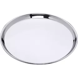 Contacto Tray round 41cm, stainless steel with flanged edge