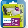 Philips rasierklingen oneblade & bodykit qp620/50 2 stück thumb 3