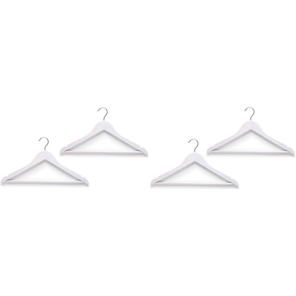 Zeller Present Coat hangers 4 pieces white 43.5cm Bild 1