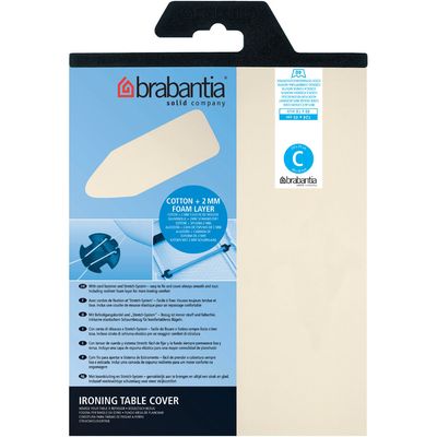 Brabantia Housse de table à repasser coton neutre mix C 124x45cm 191527