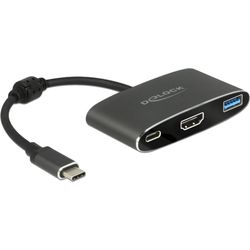 Delock adapter usb-c - hdmi, usb 3.0 schwarz