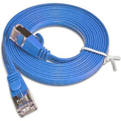 SLIM patchkabel  Cat 6, STP, 1 m, Blau Bild 4