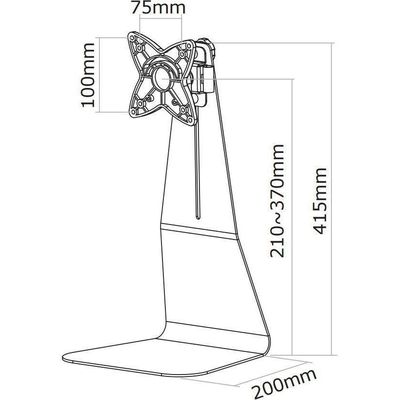 Newstar Supporto per TV / display FPMA-D850BLACK Nero Bild 6