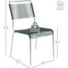 Schaffner Chaise spaghetti Rigi sans accoudoirs - Galvanisée à chaud - Anthracite thumb 0