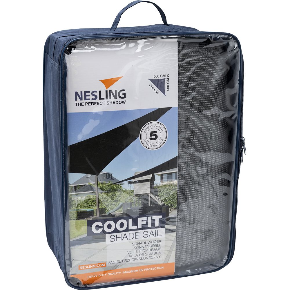 Nesling Sonnensegel Coolfit Triangle Grey 500x500x710cm Bild 1