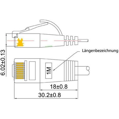 SLIM câble patch Cat 6, UTP, 0.25 m, vert Bild 4