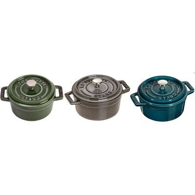 Staub Topf rund grau 0.4 lt., 12cm Bild 5