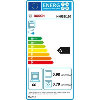 Bosch HKR39I120 Cuisinière électrique indépendante 60 cm blanc Bild 5