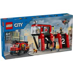 LEGO Stazione dei vigili del fuoco con autoscala girevole (60414)