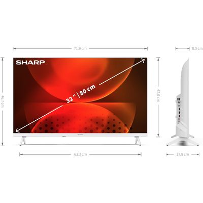 Sharp TV 32FH2EAW 32, 1366 x 768 (WXGA), LED-LCD Bild 4