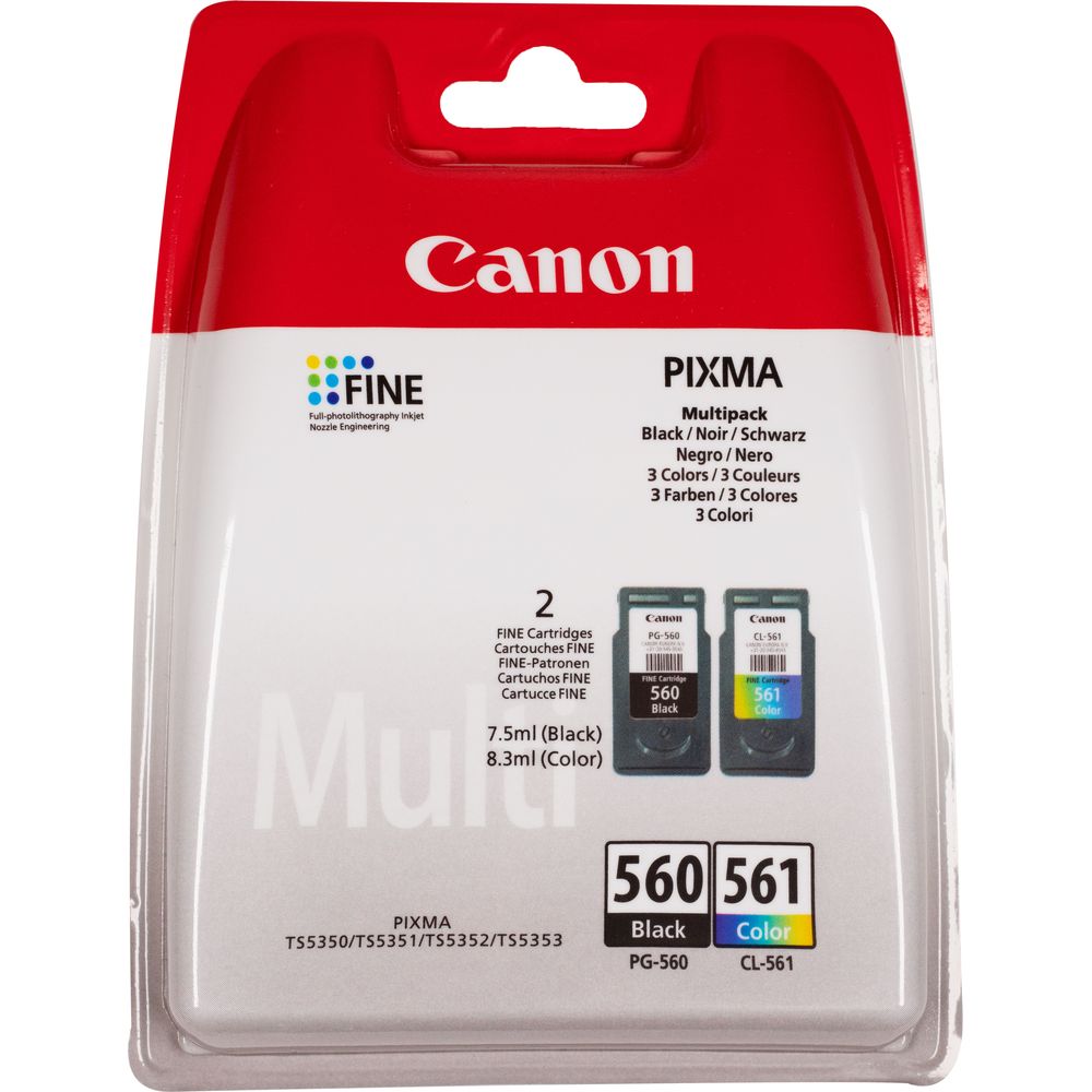 Canon Tinte PG-560 + CL-561 / 3713C006 BK, Color Bild 1