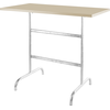 Schaffner Metal bar table Säntis 130x70 - Hot Dipped Galvanized - Pastel Sand