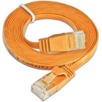 SLIM patchcord Cat 6, UTP, 0.25 m, orange Bild 3