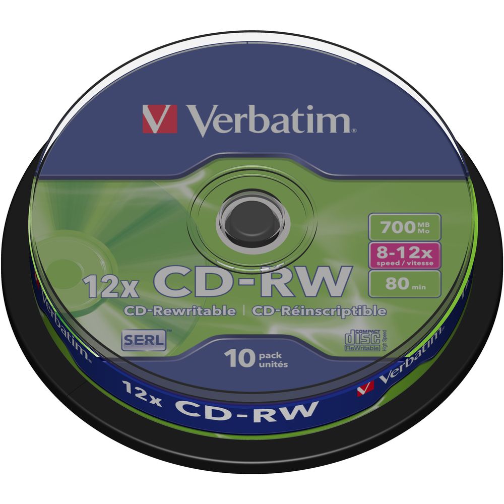 Verbatim CD-RW 700 MB, Spindel (10 Stück) Bild 1