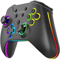 Armor3 NuRival Light Up Wireless Game Controller - black [NSW]