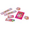 Amscan Unicorn writing set 20 pieces 5x ruler, 5x writing pad, 5x wax crayons, 5x embroidery