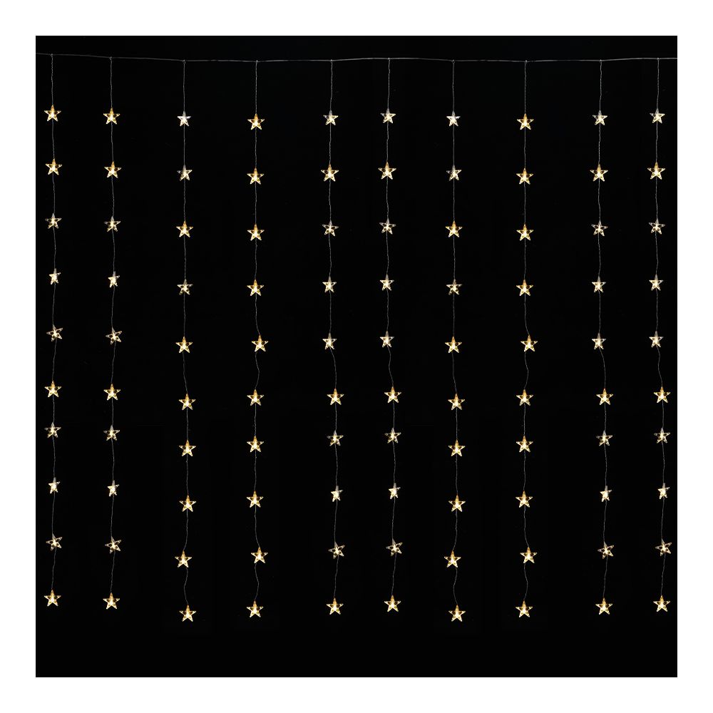 Ekström LED light curtain outdoor with stars 100 LED 225x200cm Bild 1