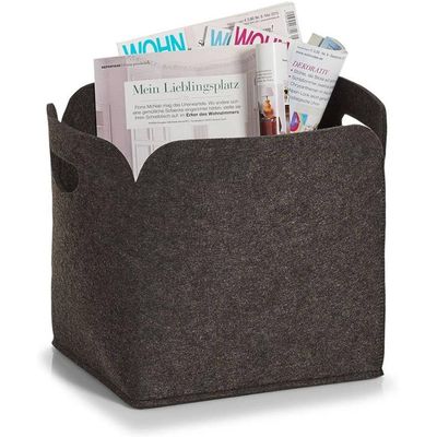 Zeller Present Basket felt anthracite high 30x24x30cm Bild 2