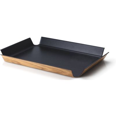 Continenta Tray non-slip black metallic, 45x34 cm