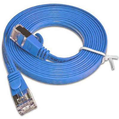 SLIM patchkabel  Cat 6, STP, 3 m, Blau Bild 3