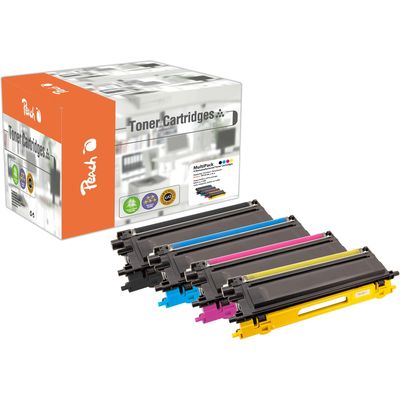 Peach Set de toner Brother TN-135 BK, C, M, Y Bild 2