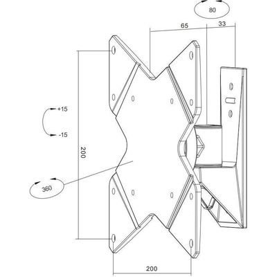 Newstar supporto a parete fpma-w815 nero Bild 9