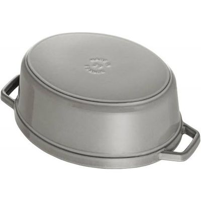 Staub Topf oval grau 5.5 lt. 31cm Bild 4