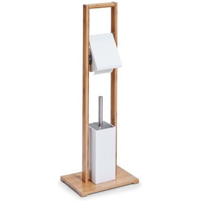 Zeller Present Toilet set Bamboo - MDF white 30x21x82cm