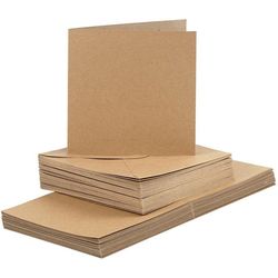 Creativ Company Blank card 15 x 15 cm 50 sets