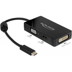 Delock multiadapter 63925 usb-c - dvi-d/hdmi/vga