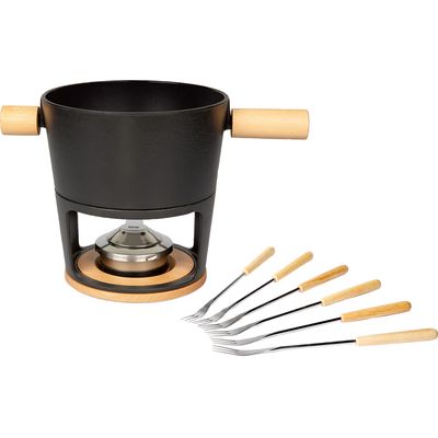 Stöckli Fondue set Titlis Big 6Per ø21cm cast black 7576.80