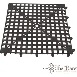 The Bars Abtropfmatte 33x33cm schwarz