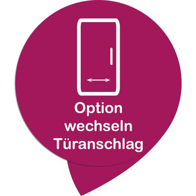 Installation Option Wechsel Türanschlag Kühlgerät Einbau