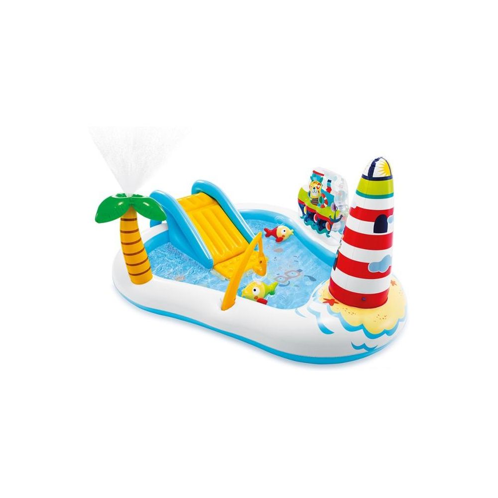 Intex Piscina Playcenter Fishing Fun 218 x 188 x 99 cm Bild 1