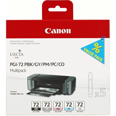 Canon Tintenset PGI-72 / 6403B007 BK, C, M, G Bild 2