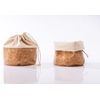 Bread bag with cord, cotton L, cork / beige, 24 cm thumb 2