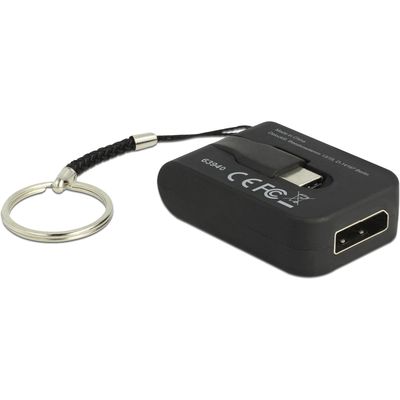 Delock adapter usb type-c - displayport 4k, mit schlüsselanhänger Bild 4